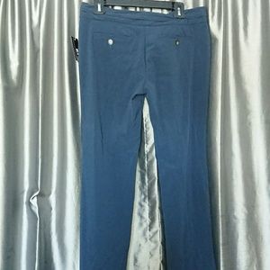 New dress pants women's 9 navy blue 32x 31"